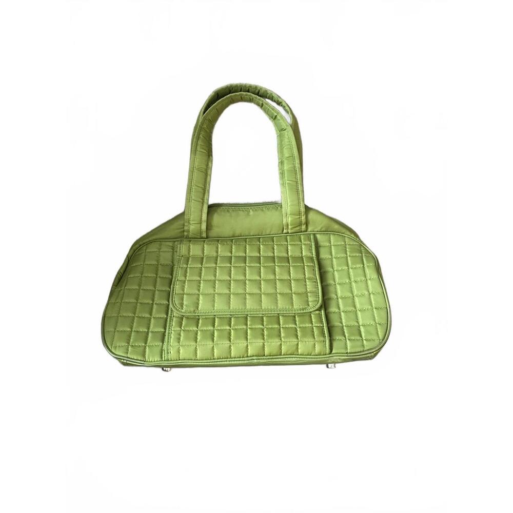 LUG Vintage Chartreuse Green Handheld Travel Tote Bag